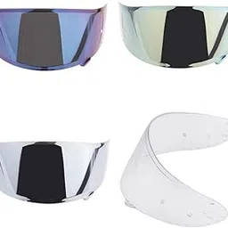 TRENDYNEST 4X for X14 Motorcycle Shield Glasses Blue Golden Clear Silver | Visors | Helmets & Headwear | Apparel & Merchandise-image-1