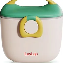 LuvLap Portable Milk Powder Container 310g, Baby Food Container with Spoon, Non-Toxic BPA Free Kids Milk Powder Box with Handle, Anti-Leak Silicone Baby Food Container for Travelling, Green-picture-15