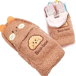 FunBlast Pencil Pouch for Girls – Cute Soft Plush Pouch for Girls, Multipurpose Zipper Pouch, Aesthetic Pouch for Girl, Kawaii Pencil Case, Cute Pouches for Girl, Return Gift for Kids (Lightbrown)-picture-12