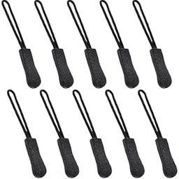 Zipper Pull Cord, Zipper Puller Replacement Kit, Black Nylon Slider Pullers, 20 Pcs-picture-34