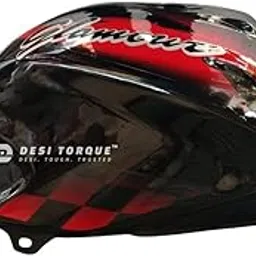 DESI TORQUE™ Petrol Tank for Glamour Motorcycle (Type 2) (Black/Red)-image-89
