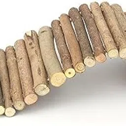 Fashion My Day Wooden Hamster Bridge Climbing Ladder Reptile Hideout for Mice Rats Tortoise-picture-35