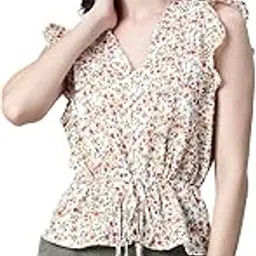 Women's Floral Regular Fit Tank-image-28