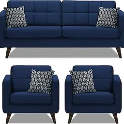 Adorn India Chilly 3+1+1 5 Seater Sofa Set (Blue) (3 Year Warranty)-picture-16