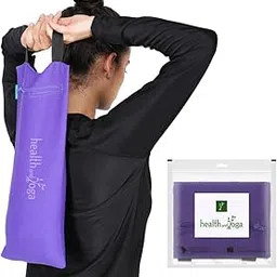 HealthAndYoga® Sand Bag (Purple) - For Resistance Weight Training, Improves Yoga Poses & Alignment, Strengthens Body – Leakproof Double Bag, Customisable from 250 gm-4kg (Sand Not Included)-picture-11