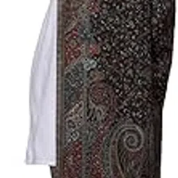 zamour Women's Kani Shawl Paisley Royal Exquisite Patterns, Soft Polywool Material, Winter Woolen Shawl Wrap-picture-34