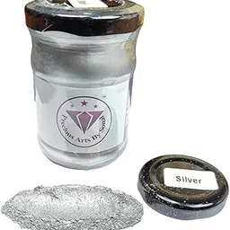 Precious Arts By Sonal - Pearl Mica Powder Pigments (30 gm, Silver)-image-35