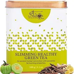 The Indian Chai - Slimming Healthy Green Tea||Boosts Metabolism, Digestion & Detox||Slim Tea For Weight Loss - Loose, 100 Gram-picture-23