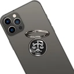 swap-n-snap Silver 360 Holo-Ring Mobile Phone Grip Holder with Hologram Zodiac Logo - Libra Design-picture-51