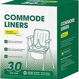 STYLEHEAVEN 30Pcs Bedside Commode Liners for Adult Trash Bags Camping Toilet Seat Liners Green 52cmx38cm|Health & Beauty|Medical, Mobility & Disability|Daily Living Aids|Incontinence Aids-picture-28