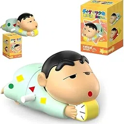 Shinchan Moving Toy | Shin chan Action Figure Collectible Length-10cm PVC Multicolour | Shinch-an - Moving White Key Operated Wind Up Toys for Kids-picture-25