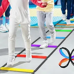 MERISHOPP Agility Ladder Workout Ladder Soccer Speed Ladder for Outdoor Sports Fitness 16 Grids | Training Aids | Sports Training Equipment | Fitness Training Aids-picture-18