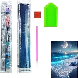 Homeaura® 5D Diamond Painting Kit - Rhinestone Extremely Shiny Diamond Painting Art - Abstract Style Room Decoration (30cm x 40cm)-image-4