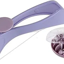 Inditradition Face and Body Hair Threading Kit | Eyebrow & Facial Hair Removal Tweezer Tool (Purple,Grey)-picture-41