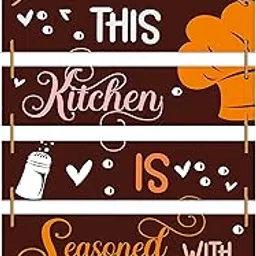 Indianara Set of 5 Kitchen Decor Wall Hanging MDF Decorative Wall Art for Living room | Bedroom | Home Décor | Office | Gift Plaques (4680WH)-picture-25