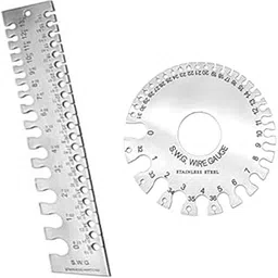 Rectangular Wire Gaugec & SWG Sheet Metal Wire Cable Gauge Standard Thickness, Sizer in British & Metri (PACK OF 2)-image-6