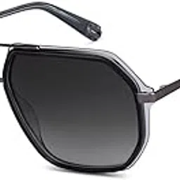 John Jacobs | Full Rim Pilot Stylish & Premium Sunglasses | JJ Tints | 100% UV Protected | Men & Women | Extra Wide | JJ S14445-picture-24