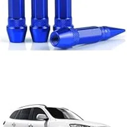 LOVMOTO 4PCS Spiked Shape Tire Valve Stem Caps, Aluminum Car Air Stem Cap, Universal Tire Valve Stem Covers for Cars, SUV, Trucks, Bikes, Motorcycles Comfortable with San-ta F-e-picture-12