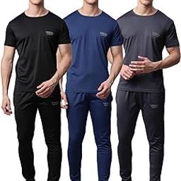 mack jonney Dryfit Solid Lycra Tracksuit Co-ord Sets for Men (Pack of 3)-DRYFIT_T_D10_BLK_BLU_GRY_06-P-picture-24