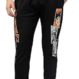 free authority Dragon Ball Z Regular Fit Cotton Blend Black Men Jogger-picture-14