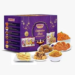Sahil Celebration Pack - Premium Diwali Festive Gift Box with Sweets and Namkeen-picture-19