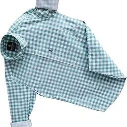 m mastino Men's Casual Cotton Check Shirt in Full Sleeves-picture-15