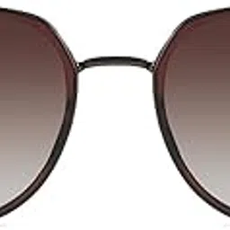 eyeinsist Round Sunglasses for Women with UV Protection, Anti-Glare, Polycarbonate Frame, Black and Silver image 1