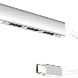 SHOPORA® Type C Hub Splitter Multi Port Type C Extension Dock USB 3.0 Hub Silver | Computer Cables & Connectors | USB Cables, Hubs & Adapters-image-59