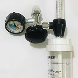 Meditech Oxygen flow meter with humidifier bottle and fine adjustment valve-picture-10