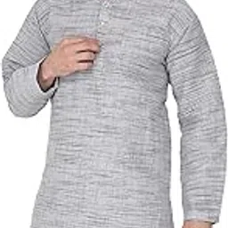 voniry Cotton Regular Long Kurta Full Sleeves for Men's-picture-16