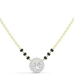 soni designs american diamond traditional short Gold mangalsutra for women(N109)-picture-19