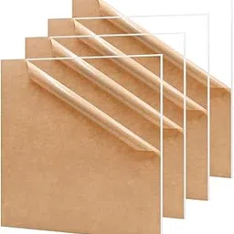 GOJEEVA Premium Acrylic Sheet 15X15 Inch Pack of 4 PC for Mirror Painting High Glossy, Transparent Sheet for home decoration Plexiglass Acrylic Sheet for Art and Crafts (3mm, 15X15, Transparent/Clear)-image-47