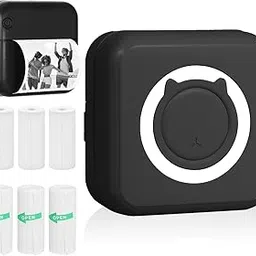KozyOne Portable Thermal Printer Compatible with Android and iOS, with 6 Paper Rolls, Bluetooth Ink Printer for Labels, Photos, Memos, To Do Lists, Notes and More-picture-16