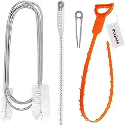 Pipe Cleaning Brush Set, Double-Headed Drain Cleaner Brush, Upgraded Sewer Drain Brush, Drain Snake Hair Remover, Cleaning Tool for Home Kitchen Sink, Bathtub, Shower Hair Clogs and Fish Tank (White)-image-48