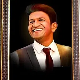 Wood Framtastic Punith Rajkumar Photo Frame | A4 | Laminated Photo With Frame, Wall Mount (Brown)-picture-14