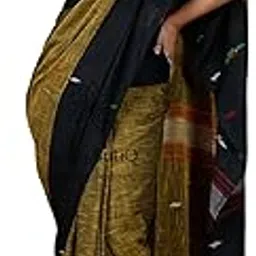 bong butiq Women Tant Handloom Pure Cotton Khadi Saree with Running Blouse Piece-picture-70