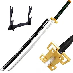 EXCELCHOICE Demon Slayer Muichiro Tokito Katana/Sword Toy 104cm Life Size - Bamboo Wood Hashira Katana Shinobu Kochou Katana 2025 Perfect for Anime Gift, Cosplay, Merchandise (Double Layer Stand)-picture-12