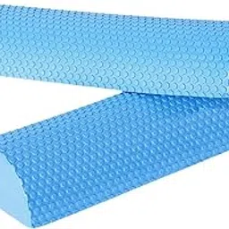 Merishopp 2Pcs EVA Half Foam Roller Roller for Back Neck Legs Massage Flexibility Blue| Sports Equipment | Outdoor Sports Gear | Exercise Gear-picture-11