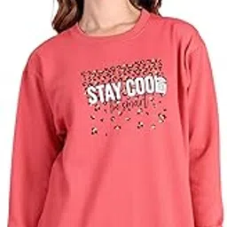 mack jonney Fleece Regular Fit Printed Crew Neck Sweatshirt for Women-MACK639948-picture-10