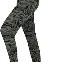 Imperative Women Camoflage Jogger with Cargo Pockets (Green, Size - L)-picture-30
