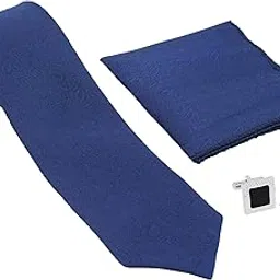 fashmade “where fashion is made” FashMade Premium Italian Silk Tie, Pocket Square with Square Brass Cufflinks & Silver Honeycomb Tie Pin Combo in Leather Gift Box for Men – Formal & Wedding Set tp-2-picture-30