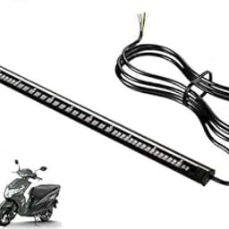 Universal Brake Stop Turn Signal Licence Plate 48 SMD Flexible LED Strip Tail Light-picture-24