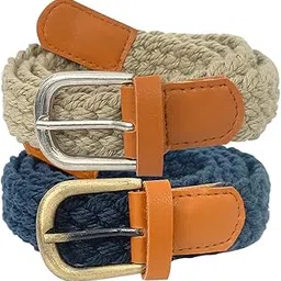 aakriti Cotton Braided Hand Made Casual Belt For Girls | Handwoven Belt | Long Shirt Handwoven Belt For Women, College Girl, Braided Belts For Women image 1