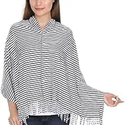 Lula Mom Breast Feeding Nursing Shawl Breathable Multi Purpose Scarf (Black)-picture-13