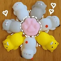 ANAB GI Squishies Mochi Toys, Mini Kawaii Squishy Forest Animals Squeeze Stress Relief Toys (Pack-5)-picture-33