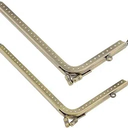 Enakshi® 2Pcs Bronze L Shaped Metal Purse Bag Making Frames with Kiss Clasps|Crafts | Sewing | Foundations & Undergarments | Purse Handles, Frames & Feet-image-86