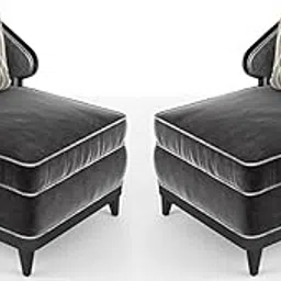 Set of 2 Velvet Dining Chairs, Cushion Seat Chair for Living Room Bedroom Restaurant, Modern Contemporary Upholstered with Polished Rosegold Solid Wooden Legs S38-image-90