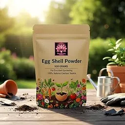 Egg Shell Powder For Potting Mix Soil | 500g – Organic Calcium Supplement & Soil Conditioner for Tomatoes, Vegetables, Roses, Flowering & Indoor Plants | Prevents Blossom-End Rot & Boosts Roots-image-38
