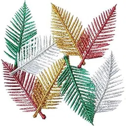 Paushak Boutique Multicolour Glitter Leaves for Gifts Decoration(Piece of 12)-picture-22