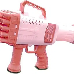 Toyshine 25 Holes Big Powerful Machine Bubble Bazooka Gun Toys for Kids, Toddler, Pink-image-43